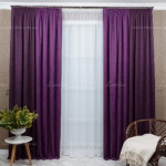 Фиолетовые шторы в интерьере - Ланіта