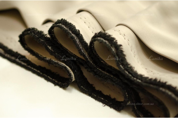 Шторы блэкаут Brion SB-8660 бежево-золотистый