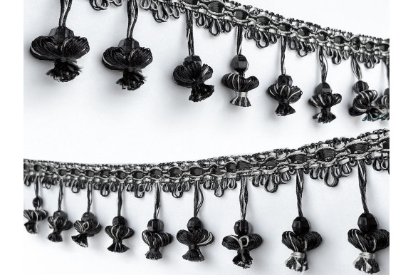 Бахрома для штор ТО черная