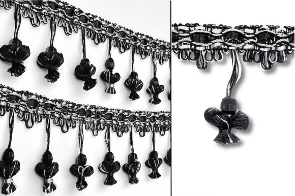 Бахрома для штор ТО черная