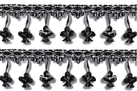 Бахрома для штор ТО черная