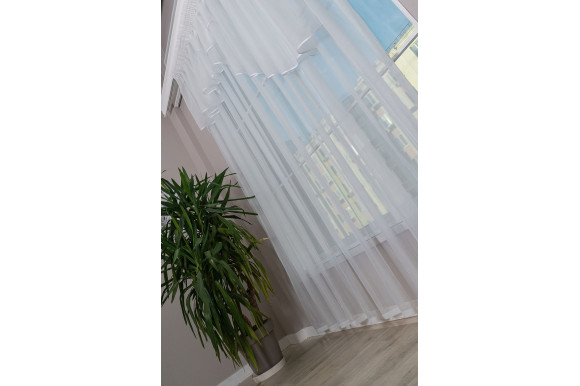 Шифон білий ST1-1