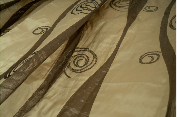 Порт'єра бежево-шоколадна Т6109+2