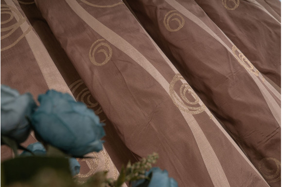 Портьєра коричнева Т6109+5