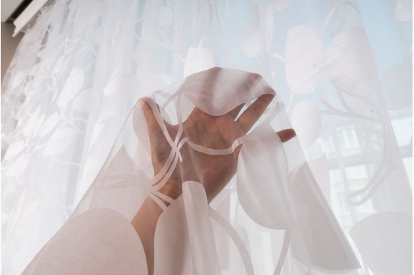 Тюль деворе белая Т277-01