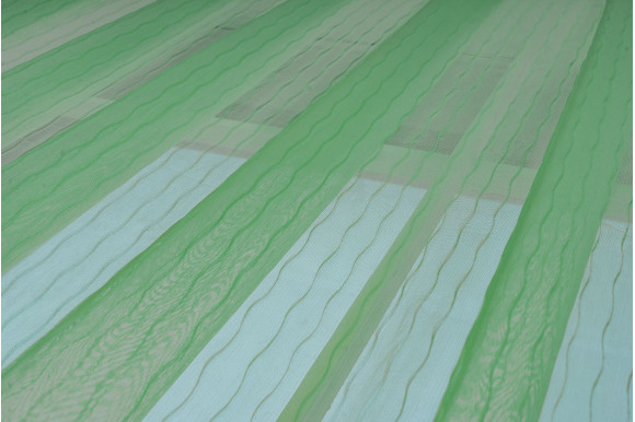 Тюль фатин плісе салатовий