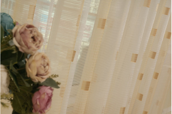 Занавеска персиковая Градиент