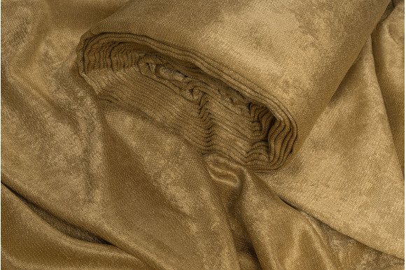 Штори велюр золото-коричневі ВС25S