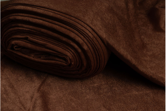 Штори велюр темно-коричневі ВС25М