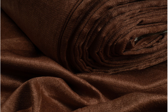 Штори велюр темно-коричневі ВС25М