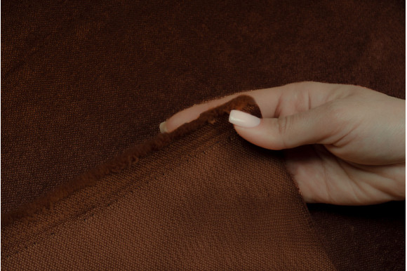 Штори велюр темно-коричневі ВС25М