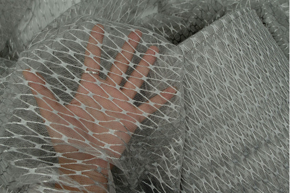 Тюль сітка Brill сіра IP-52017