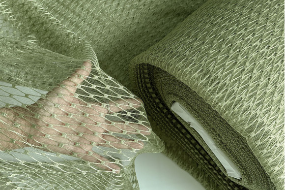 Тюль сетка Brill зеленая IP-52019