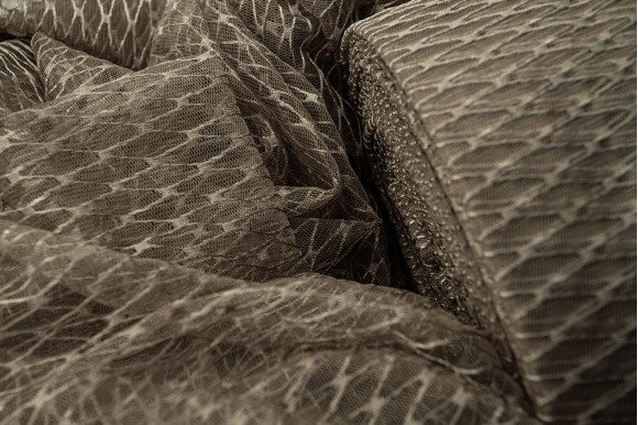 Тюль сітка Brill темно-бежева IP-52096