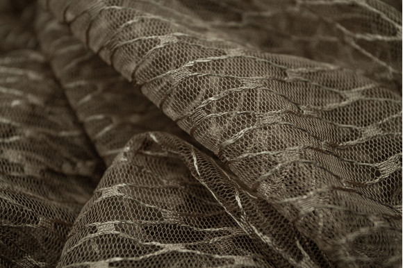 Тюль сітка Brill темно-бежева IP-52096