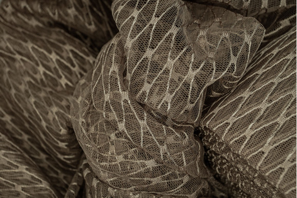 Тюль сітка Brill темно-бежева IP-52096