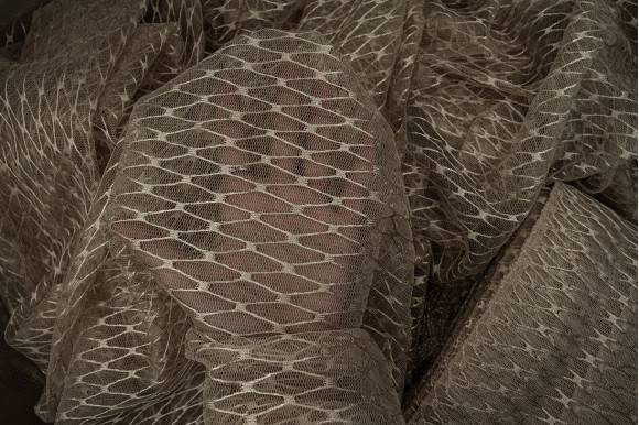 Тюль сітка Brill темно-бежева IP-52096