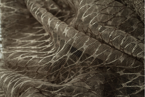 Тюль сітка Brill темно-бежева IP-52096