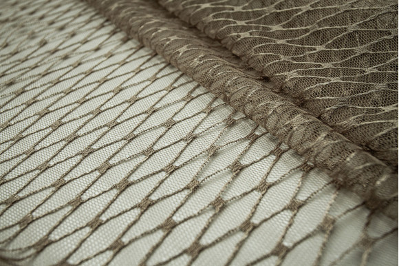 Тюль сітка Brill темно-бежева IP-52096