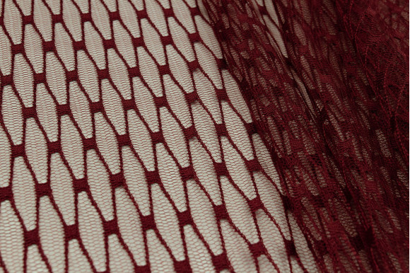 Тюль сітка Brill бордова IP-5204