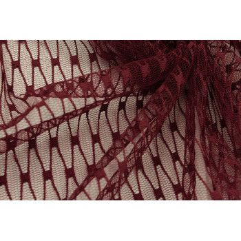 Тюль сетка Brill бордовая IP-5204