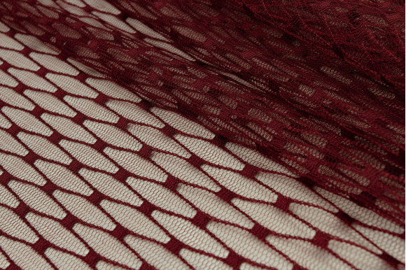 Тюль сітка Brill бордова IP-5204