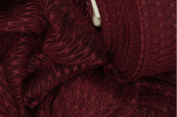 Тюль сітка Brill бордова IP-5204