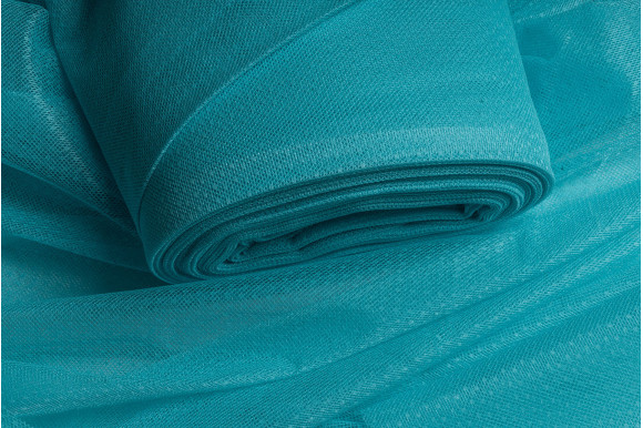 Тюль сітка гіпюрова бірюзова IP-50208
