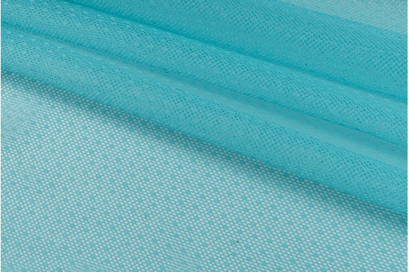 Тюль сітка гіпюрова бірюзова IP-50208