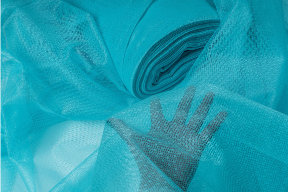 Тюль сітка гіпюрова бірюзова IP-50208