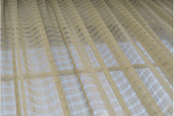 Лен сеточка МВ 74 бежевая Турция