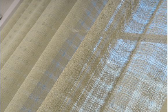 Лен сеточка МВ 74 бежевая Турция