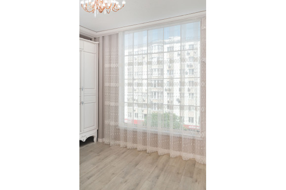 Тюль фатин молочный Solar 1177-15