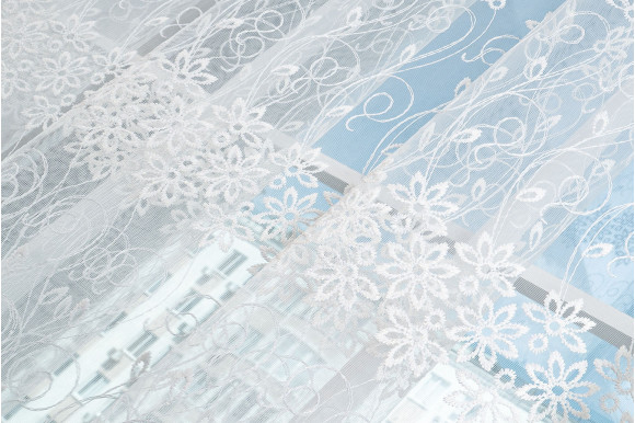 Тюль фатин молочный Solar 1177-15