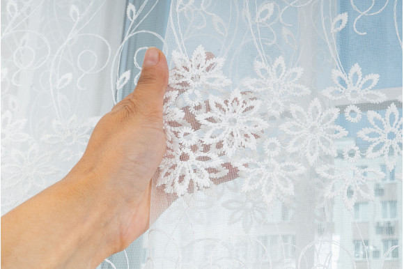 Тюль фатин молочный Solar 1177-15