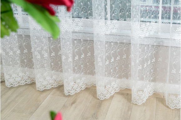 Тюль фатин молочный Solar 1177-15