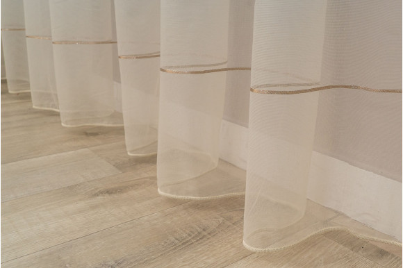 Тюль льон смужка Mistero NS-009-03