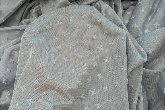 Тюль мікросітка ромбики Gentle TS-593