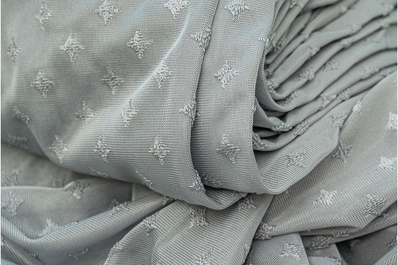 Тюль мікросітка ромбики Gentle TS-593