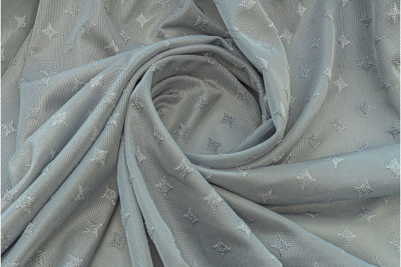 Тюль мікросітка ромбики Gentle TS-593