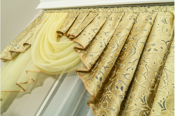 Ламбрекен Ракушки LR-01 ширина 3 метра