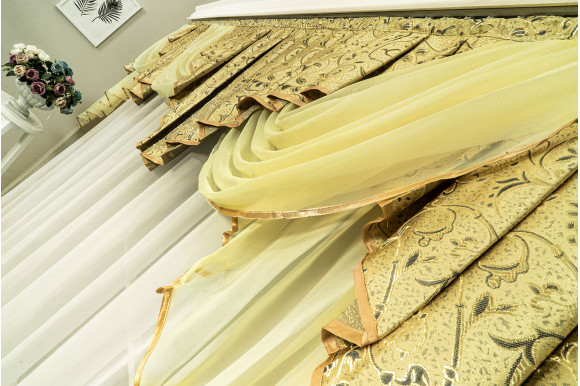 Ламбрекен Ракушки LR-01 ширина 3 метра