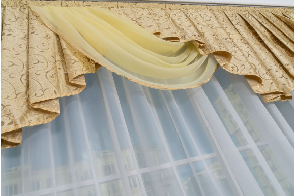 Ламбрекен Ракушки LR-04 ширина 3 метри