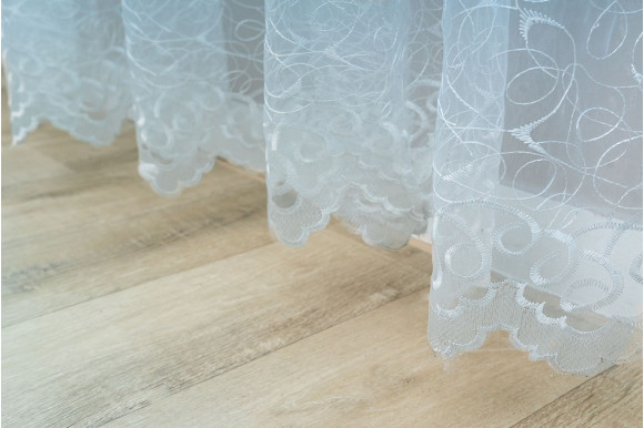 Тюль органза з вишивкою Belle OV-006