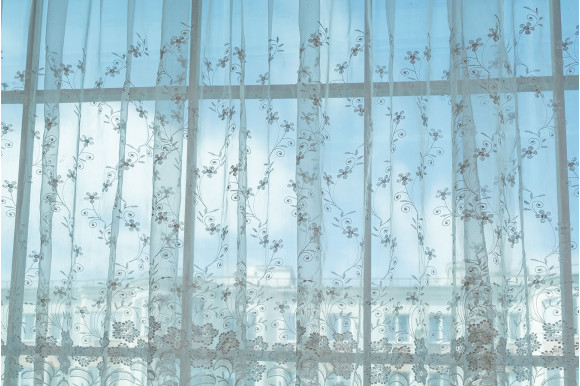 Тюль органза з вишивкою Belle OV-006