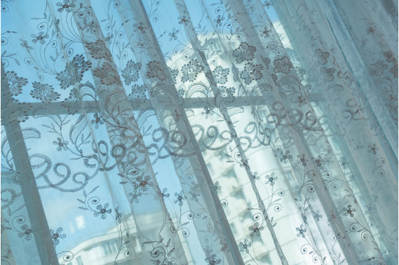 Тюль органза з вишивкою Belle OV-006