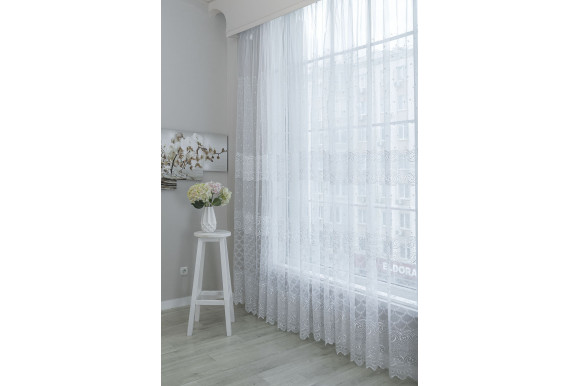 Тюль органза с вышивкой Belle OV-007