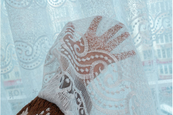 Тюль органза с вышивкой Belle OV-007