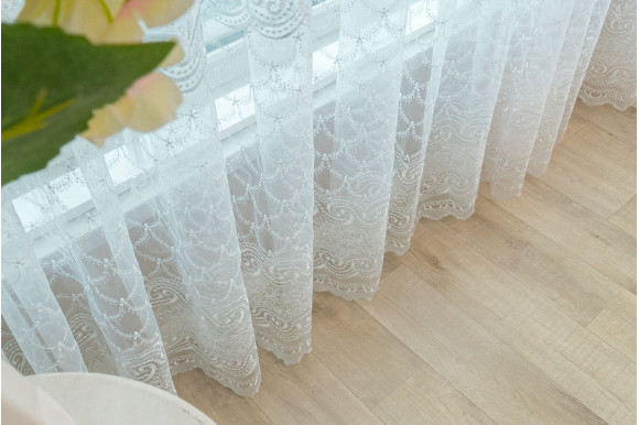 Тюль органза с вышивкой Belle OV-007