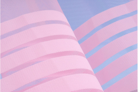 Тюль в смужку рожева Paul-218